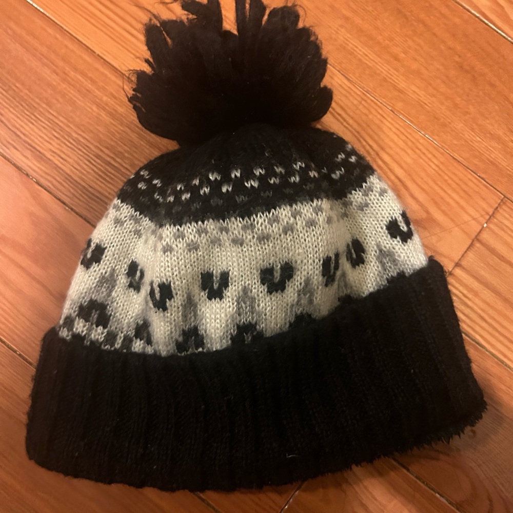 Fleece lined beanie with Pom Pom